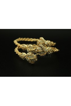 Bracelets de pieds en or plaqué khalkhal 