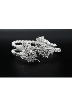 Bijou bracelet oriental "wave" plaqué en argent 