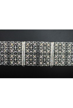 Bijou oriental en plaqué argen ceinture grâce et élégante