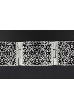 Bijou oriental ceinture en plaqué argent rhodié