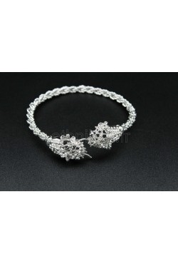 Bijou bracelet oriental "wave" plaqué en argent 