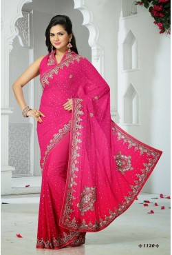 Sari indien fushia Sari indien fushia