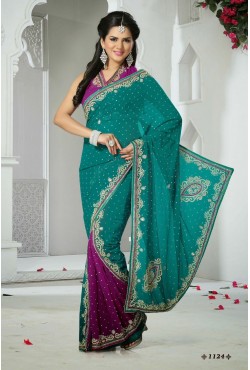 Sari indien fushia Sari indien fushia