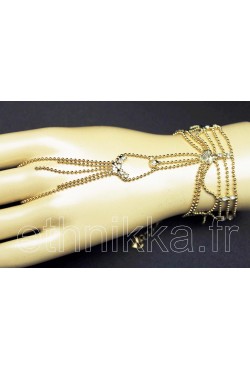 Bijou oriental bracelet doigt plaqué or Bijou oriental bracelet doigt plaqué or
