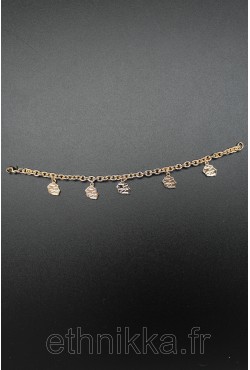 Bracelet Reunion plaqué or Bracelet Reunion plaqué or
