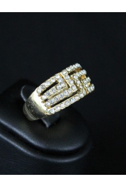 Bague bijou oriental en plaqué or strass Bague bijou oriental en plaqué or strass