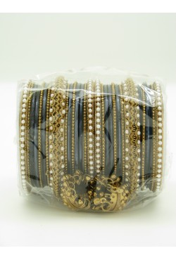 Bijoux indiens bracelets plaqué or et perles