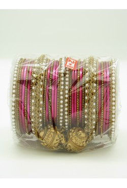 Bijoux indiens bracelets plaqué or et perles