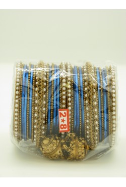 Bijoux indiens bracelets plaqué or et perles