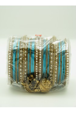 Bijoux indiens bracelets plaqué or et perles