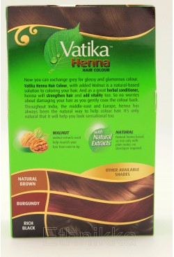 Teinture Henna hair colour Vatika dark brown Teinture Henna hair colour Vatika dark brown