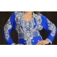 Caftan robe dubai bleue