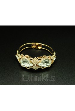 Bijou oriental bracelet strass plaqué or