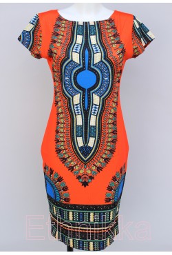 Robe africaine orange