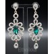 Boucles d'oreilles pendantes à strass