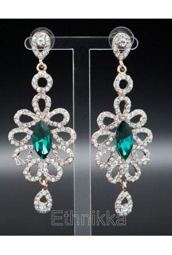 Boucles d'oreilles pendantes à strass Boucles d'oreilles pendantes à strass