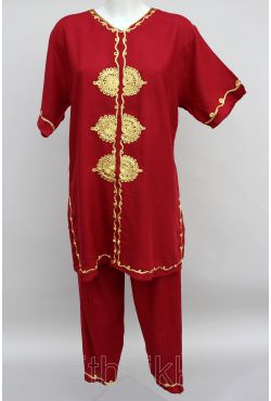 Ensemble tunique orientale bleue Ensemble tunique orientale bleue