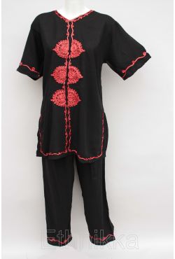 Ensemble tunique orientale bleue Ensemble tunique orientale bleue