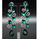 Boucles d'oreilles bijou oriental en plaqué or