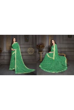 Sari tenue indienne verte 