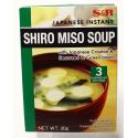 Shiro Miso Soup à l'algue,oignons verts et croutons